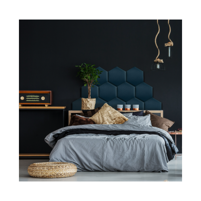 Polsterpaneel Granatblau Polsterpaneel Granatblau
